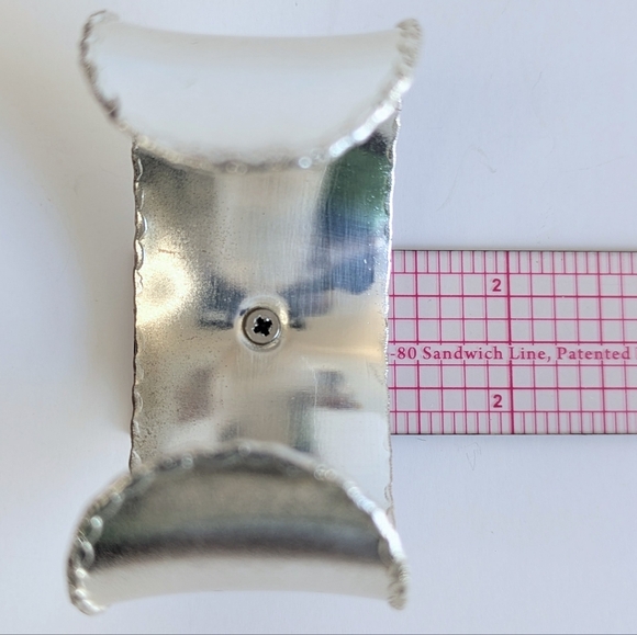 Set/ 2 Rustic Cuff Open Cuff Bracelets Silver Tone Mixed Metal - Picture 10 of 10